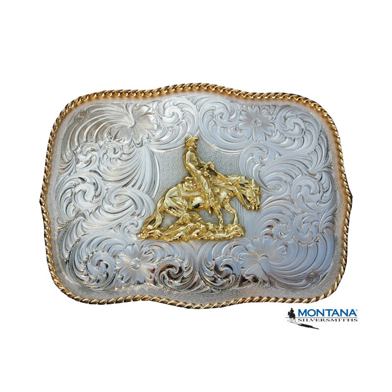 HEBILLA Nº 18 SILVERSMITH REINING RECTANGULAR